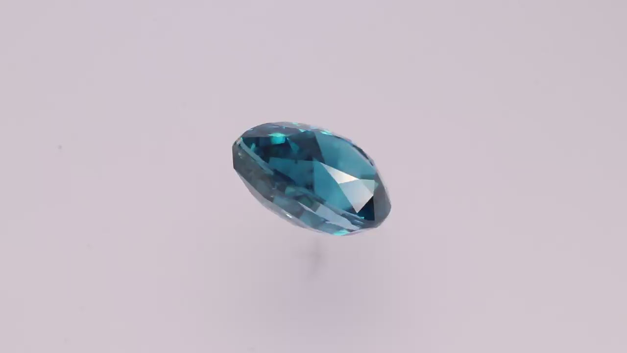 Blue Zircon 8.73 ct